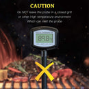 Meat Thermometer Large LCD Display - 5.3 Inches Super Long Probe Digital Cooking Thermometer