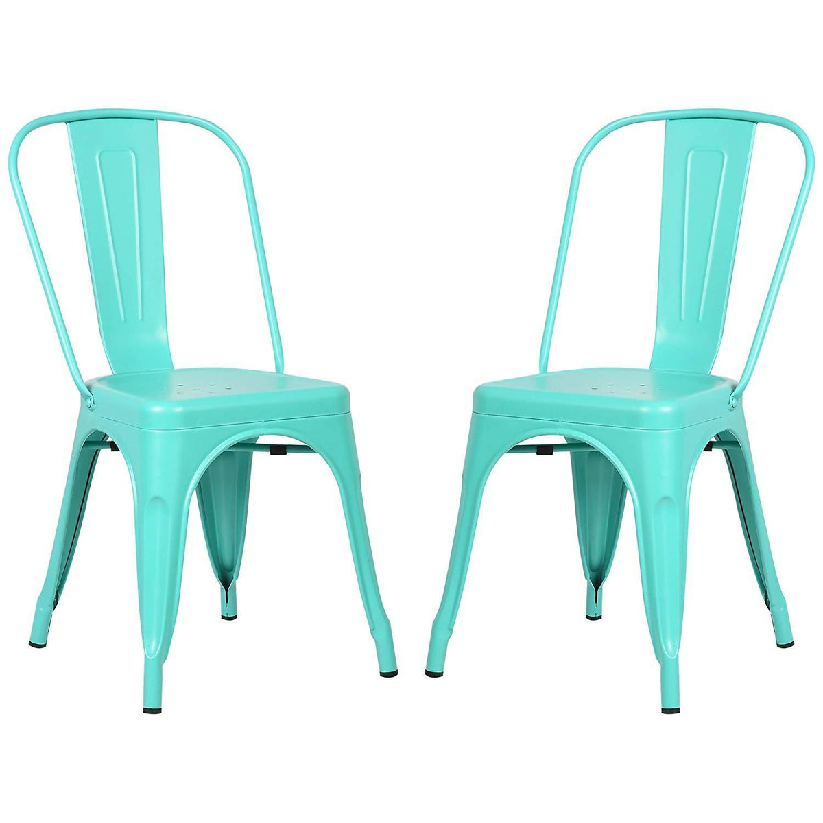 POLY & BARK EM-112-BLK-X4 Trattoria Side Chair in Black (Set of 4)