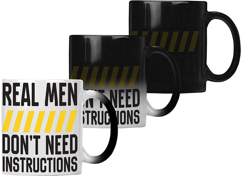 Real Men Don't Need Instructions Colour Changing 11oz Mug hh427w