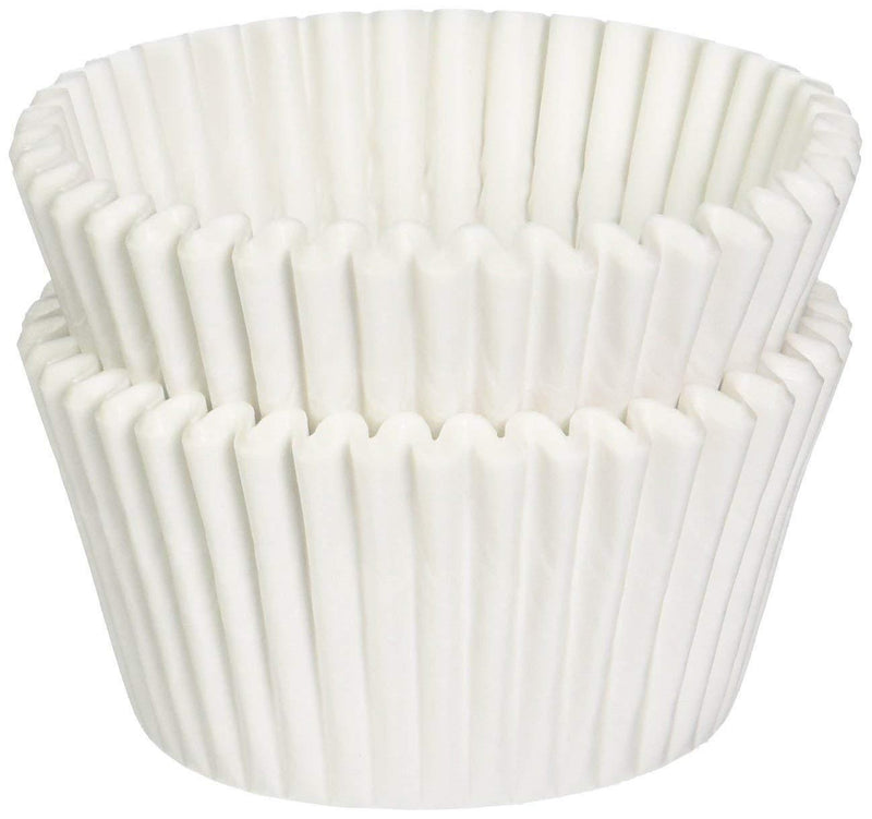 Mini Baking Cups, white 1-1/2 x 1'' = 3.5 appx. 500 pc.