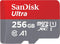 Sandisk Ultra 128GB Micro SDXC UHS-I Card with Adapter -  100MB/s U1 A1 - SDSQUAR-128G-GN6MA
