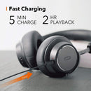 TaoTronics Hybrid Active Noise Cancelling Headphones [2019 Upgraded] Bluetooth Headphones SoundSurge 46 Over Ear Headphones Headset with Deep Bass, Fast Charge 30 Hour Playtime for Travel Work TV PC