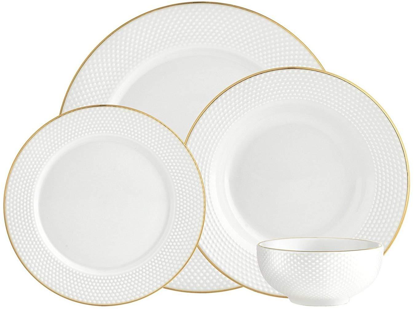 Godinger Silver Art Pique Gold 16pc Set