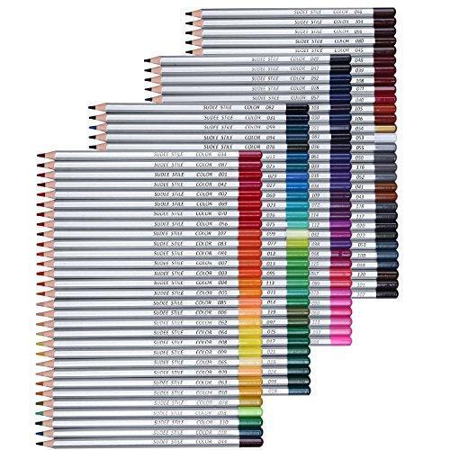 SUDEE STILE Colored Pencils 150 Unique Colors (No Duplicates) Art Drawing Colored Pencils Set with Case Sharpener
