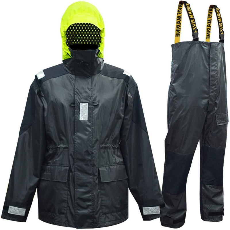 Navis Marine Coastal Sailing Jacket with Bib Pants Fishing Rain Suit Foul Weather Gear