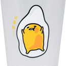 Gudetama The Lazy Egg Pint Glass Set - Cute Front and Back Gudetama Egg Yolk Design - Sanrio - 15 oz