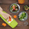 Mandoline Slicer Veggie Chopper, Coolife Multi-Function Pro Vegetable Chopper Onion Potato & Chopper 5 Interchangeable Blade Food Cutter Chopper Slicer Dicer Potato Peeler Spiralizer Vegetable Cutter