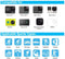 YI 61 in 1 Action Camera Accessories Kit for GoPro Hero 8 7 6 5 4 Hero Session 5 Black SJ4000 5000 6000 Xiaomi