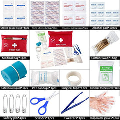 GL Gear Portable First Aid Kit Medical Survival Bag,Mini Emergency Bag for Car,Home,Picnic,Camping ,Travelling and Other Outdoor Activies(41pcs/Set),Complete home medical bag,Free Bonus Offered