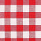 Cloth Napkin In Gingham Plaid Check Fabric-18x18 Red White, Wedding Napkins,Cocktails Napkins,Fabric Napkins,Cotton Napkins Mitered Corners & Generous Hem, Machine Washable Dinner Napkins Set of 12