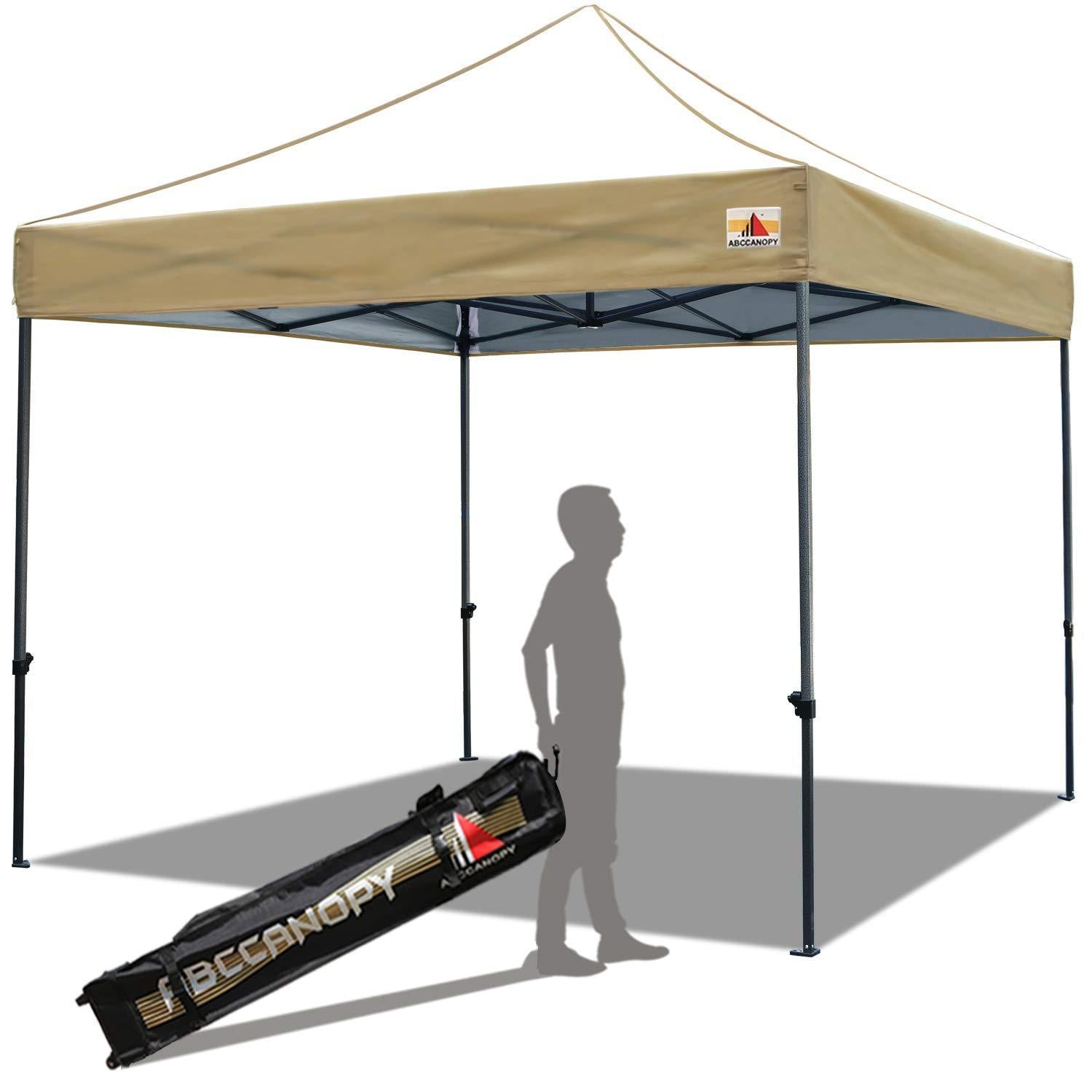 ABCCANOPY Pop up Canopy Tent Commercial Instant Shelter with Wheeled Carry Bag, 10x10 FT Navy Blue