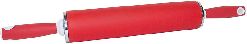 DoughEZ 21.5-Inch Non-Stick Silicone Rolling Pin with Contoured Handles, Dishwasher Safe, BPA Free, FDA Approved Materials