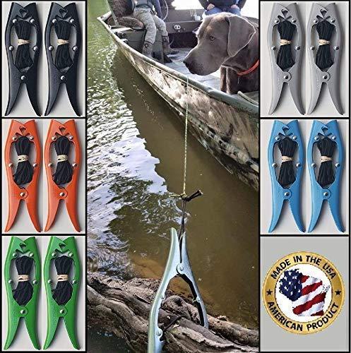 GREEN MORE 2 Pack Brush Gripper The Harder You Pull The Harder IT Grips! Anchor Your Kayak, Canoe or Boats up to 22 feet. Float Tubes, Fishing, Hunting, Ground Blinds, Camping & More
