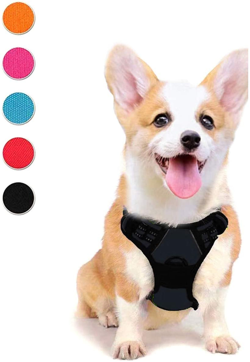 Supet Dog Harness No Pull, Adjustable Outdoor Pet Vest 3M Reflective Oxford Material Harness for Dogs Easy Control for Small Medium Large Dogs