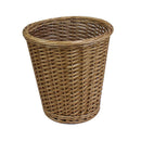 JVL Natural Round Seagrass Waste Paper Basket Bin, 28 x 25 cm