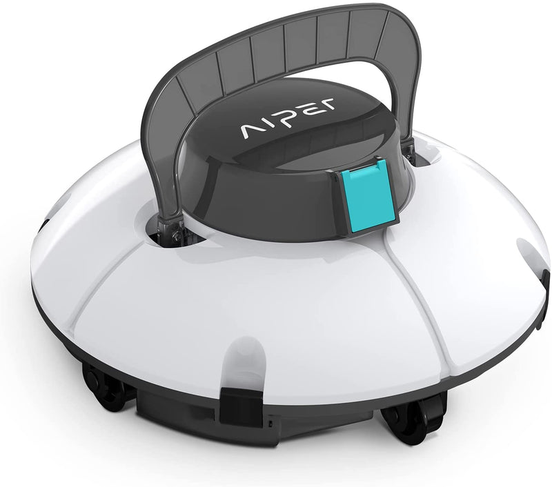 AIPER SMART Renewed ompatible with AIPER, Cordless Automatic Pool Cleaner, Dual Motors, Lightweight, Auto-Dock Robotic Pool Cleaner, Ideal for Above Ground Flat Pool up to 538 Sq.Ft