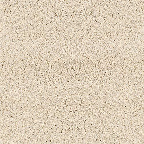 Ottomanson Cozy Color Solid Contemporary Living and Bedroom Soft Shag Area Rug, 5'3" L x 7'0" W, Gray