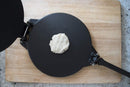 Cast Iron Tortilla Press - Flour Corn Flatbread Pita Press Maker - 8 Inch - Black