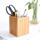 Tosnail 100% Bamboo Wood Desk Pen Pencil Holder Desk Organizer