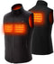 Sunbond Heated Vest Electric Warm Vest, Outdoor Heating Clothing Heated Vest for Men with 5V 7500mAh Battery Pack (L)