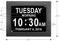 [Newest Version] Cambridge Labs by American Lifetime Day Clock - Extra Large Impaired Vision Digital Clock with Battery Backup & 5 Alarm Options - (Black Polish)