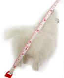 Standing Baby Alpaca Fur Alpaca Miniature Figure - White 5 Inch