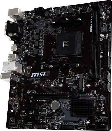 MSI Performance Gaming AMD Ryzen 1st and 2nd Gen AM4 M.2 USB 3 DDR4 HDMI Display Port WiFi Crossfire ATX Motherboard (B450 Gaming PRO Carbon AC)