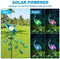 ATHLERIA Garden Solar Lights Stake, Metal Peacock Decor Solar Garden Lights Solar Peacock Stake for Outdoor Patio Yard Decorations (Blue Lampshade)