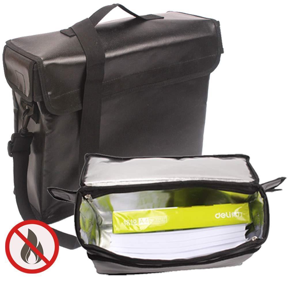 Lipo Large Fireproof Document Bag by Nicetech (15"x12"x5") Fireproof Bag up to 2000°f Fire Safe, Premium Portable Waterproof Fire Proof Bag for Home, Keep Valuable Documents Safe, Money, Passport, Jewelry