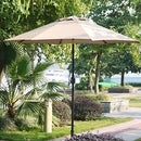 Sunnyglade 9' Patio Umbrella Outdoor Table Umbrella with 8 Sturdy Ribs (Tan)