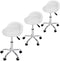 Adjustable Hydraulic Rolling Swivel Salon Stool Chair Tattoo Massage Facial Spa Stool Chair with Back Rest (PU Leather Cushion) (1PCS)