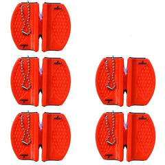 SiliSlick Bundle of 6. 2 Stage Portable Knife Sharpener. Tungsten and Ceramic blades for Complete and accurate sharpening