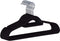 Relentless Group 50-Pack Non-Slip Sturdy Velvet Hangers with Accessory Bar. Ultra-Thin and Space Saving (Grey)