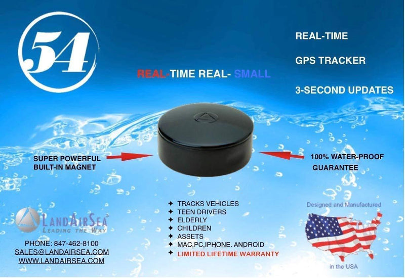 Land Air Sea 54 Magnetic Waterproof GPS Logger - Vehicle Activity Tracking Device and a Free jumble Car Charger