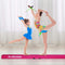 MaxKare 9ft Balance Beam Gymnastics for Home, Indoor Floor Foldable Gymnastic Beam for Kids, with Grip Suede, Anti-Slip Base, Folding Gymnastics Beams for Training, Practice, Physical Therapy Pink