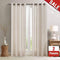 Curtains for Living Room 84 inch Grey Moroccan Tile Linen Blend Grommet Window Treatmenrt Set 2 Panels Bedroom Kitchen
