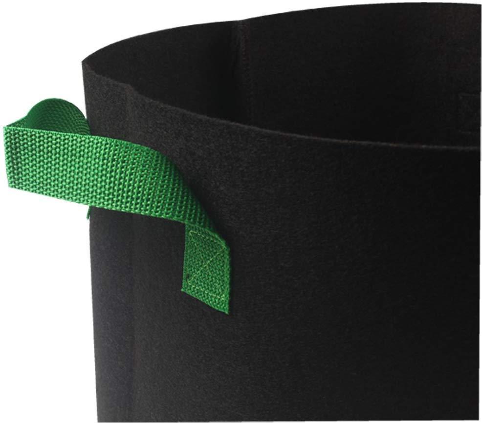Infinite Cedar 2-Gallon 6-Bag Grow Bag/Aeration Fabric Plant Pots with Green Handles for Potatoes and Plants