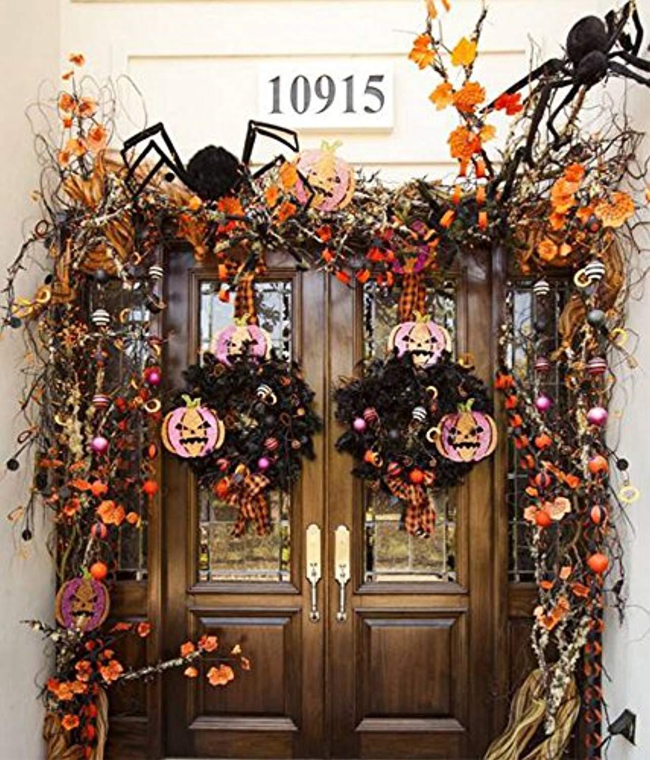 COOLJOY Giant Halloween Spider 1PCS 5FT(60 INCH) Halloween Decorations Virtual Realistic Hairy Spider Halloween Outdoor Decoration