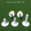 SkyLife Golf Rubber Tee Holder Set for Driving Range Golf Practice Mat (1.5''/2''/2.6''/2.8''/3'')