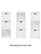 VASAGLE UBBC42WT Floor Cabinet Multifunctional Bathroom Storage Organizer Rack Stand, 2 Drawers, White