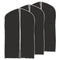 EZOWare 3 Pack Garment Bags, Black Breathable Garment Suit Dress Jacket Coat Shirt Dust Cover Bag - Set of 3