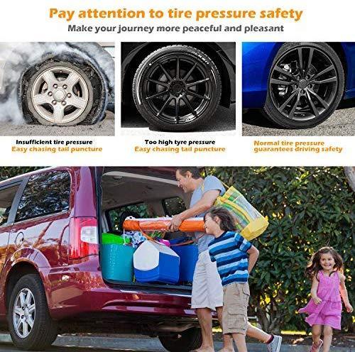 BOSONER Portable Air Compressor Pump, Tire Inflator, 12V DC Portable Air Compressor for Car Tires with LED Light for Car, Auto Shut-Off, Motorcycle, Bicycle, Balls and Other Inflatable Equipment