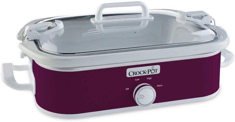 Crockpot 3.5-Quart Casserole Crock Manual Slow Cooker, Charcoal