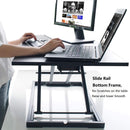 Standing Desk,Big Height Adjustable Standing Desk Converter, 20.1×31.5 Inch Work Area, Fully Assembled (Black) by Defy Desk