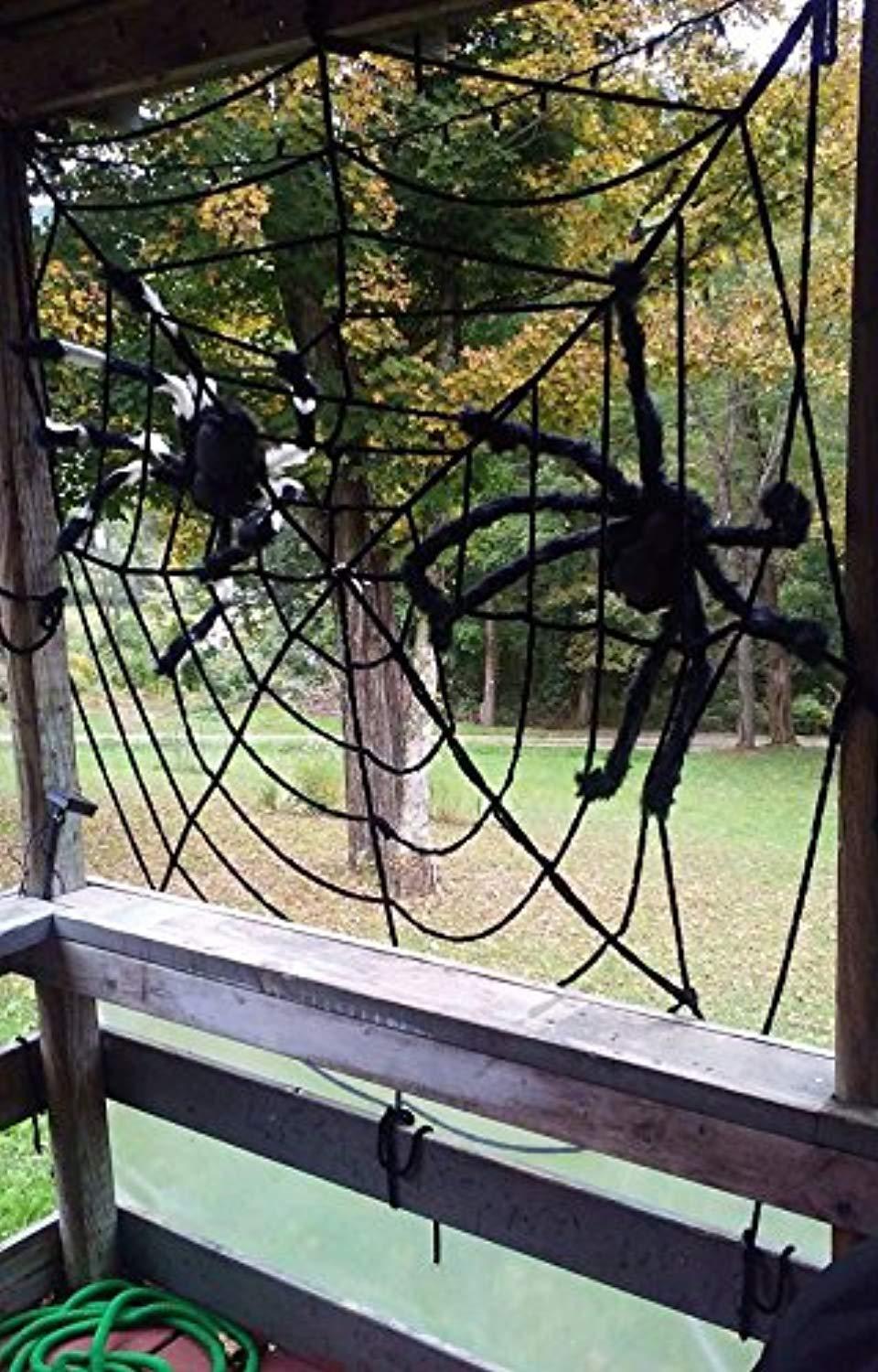COOLJOY Giant Halloween Spider 1PCS 5FT(60 INCH) Halloween Decorations Virtual Realistic Hairy Spider Halloween Outdoor Decoration