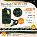 Garden Hose 50ft + 5ft Bonus Length (55ft) – Expandable, Flexible, Lightweight, No-Kink & No-Tangle Water Hose with Double Latex Core with High density, Low friction, Maximum Protection Outer Fabric by Yolobee