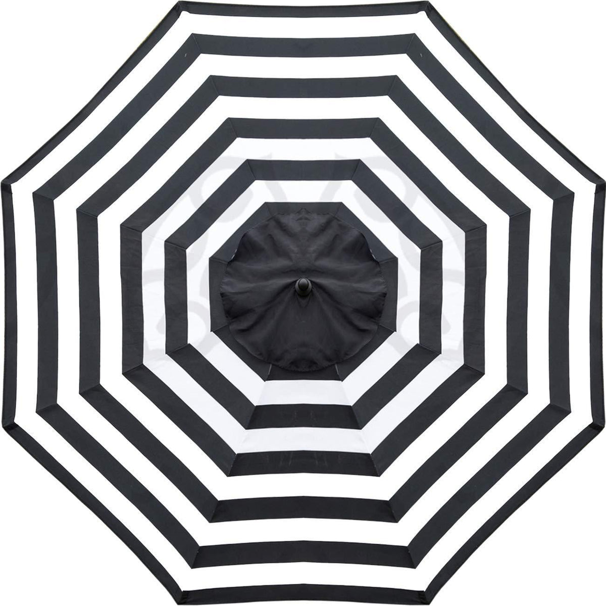 Sunnyglade 9ft Patio Umbrella Replacement Canopy Market Umbrella Top Outdoor Umbrella Canopy with 8 Ribs (Black and White)