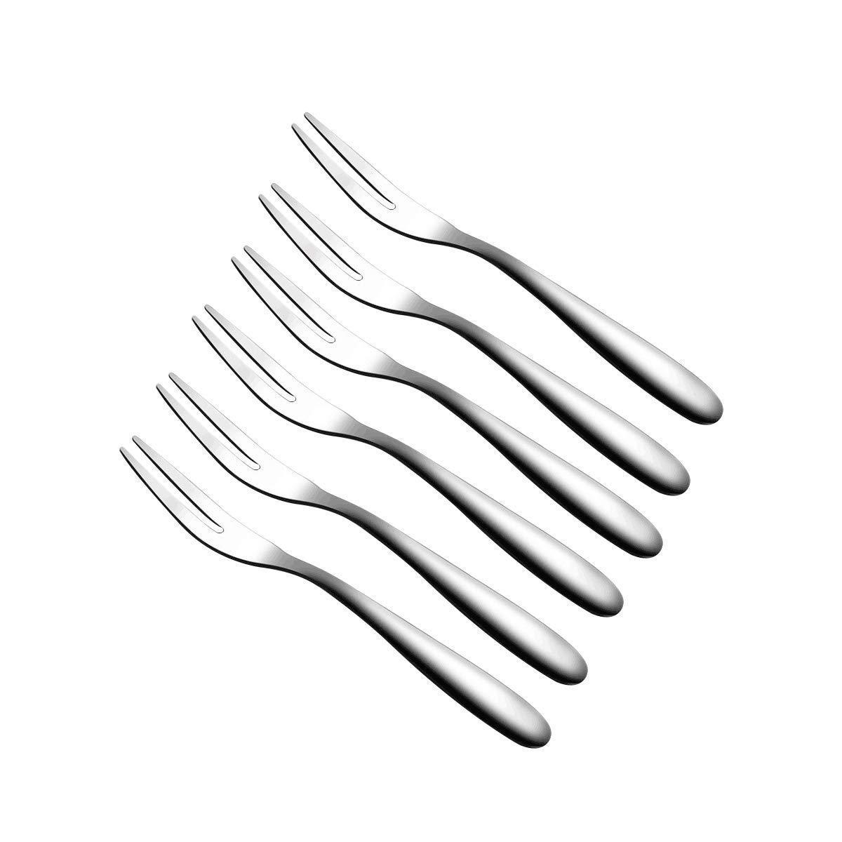 MINI-FACTORY Stainless Steel Fork [20-Piece] Fruit/Appetizer/Dessert Cocktail Forks