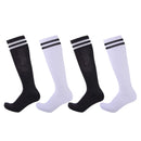 Kids Knee High Long Soccer Socks Cotton Compression Sport Team Socks 3/4 Pack