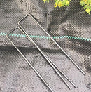 Glorytec 110 Garden Stakes & Landscape Staples - Fabric Pins for Landscaping, Gardening, Sod Weed Barrier - Ground Turf Nails, Anchor 6 INCH Carbon Steel Sturdy Rust Resistant Gardening Supplies